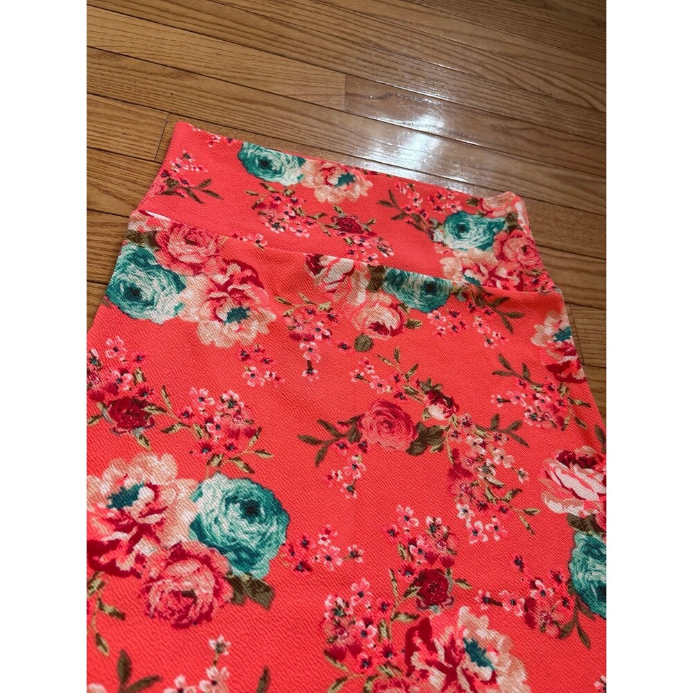 Womens pencil skirt pink blue floral flower mini party spring business romantic